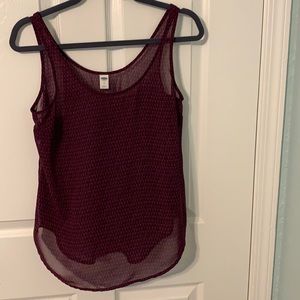 Old Navy Small Purple patterned shirt.